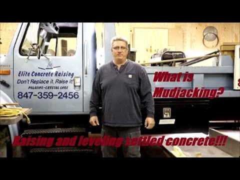 What is mudjacking?  Raising and leveling settled concrete!