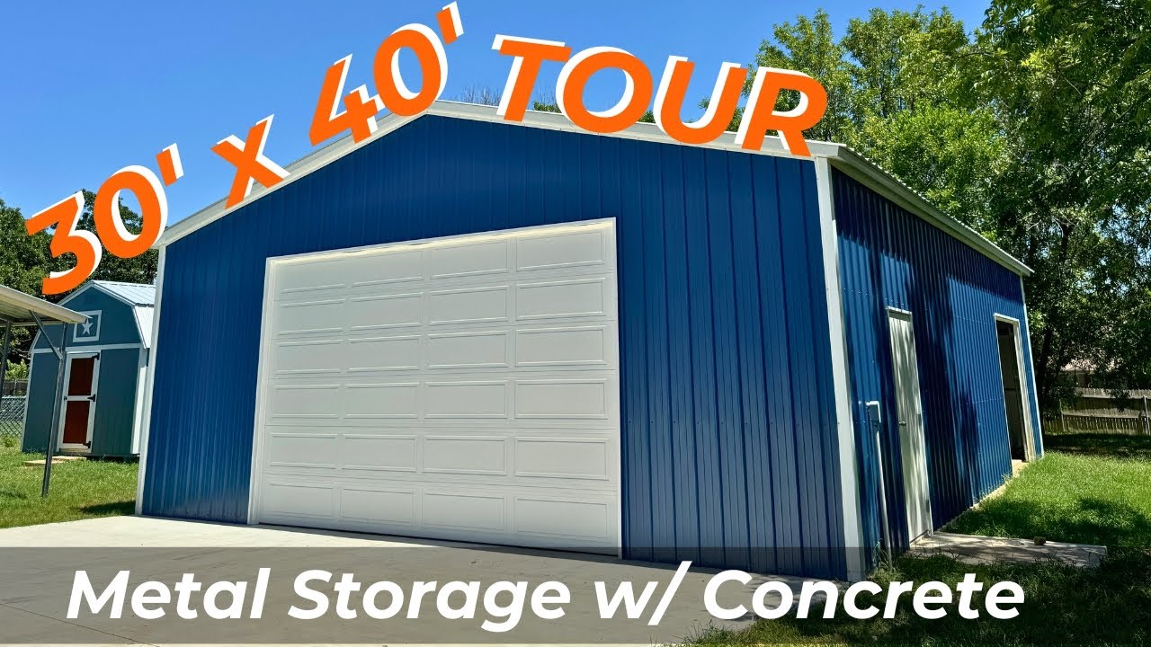 30x40 Metal Storage with Concrete | Metal Building Buying Process | WolfSteel Buildings